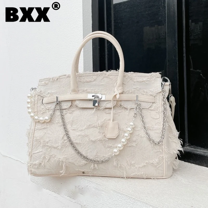 

[BXX] Chain Shoulder Crossbody Bag For Women 2023 New Fashion Female Designer Handbag Portable Travel Versatile Bags 8AB1018