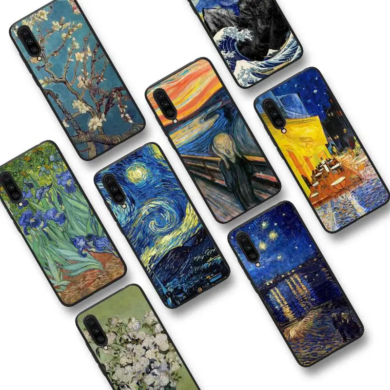 

Van Gogh Starry Sky Art Phone Case For Xiaomi Mi 5X 8 9 10 11 12 lite pro 10T PocoX3pro PocoM3 Note 10 pro lite