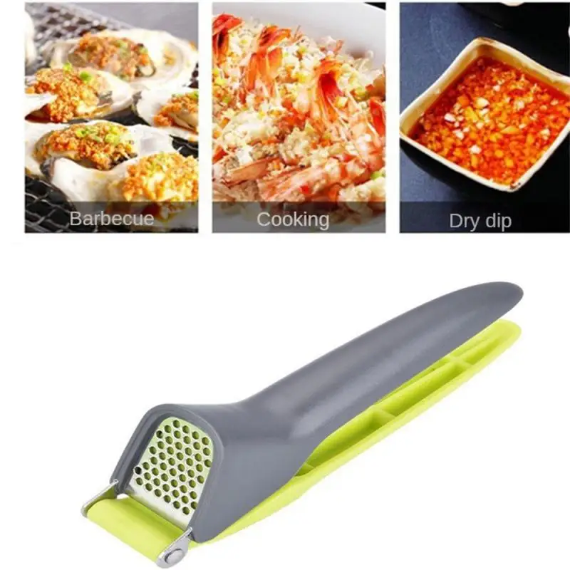 

Stainless Steel Garlic Press Crusher Multifunction Handheld Garlic Squeezer Masher Tools Ginger Garlic Home Cooking Kitchen Tool