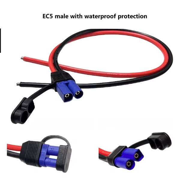 

EC5 штекер гнездовой разъем 10AWG силикон с водонепроницаемым шнуром питания для модели автомобиля самолета в экстренных ситуациях