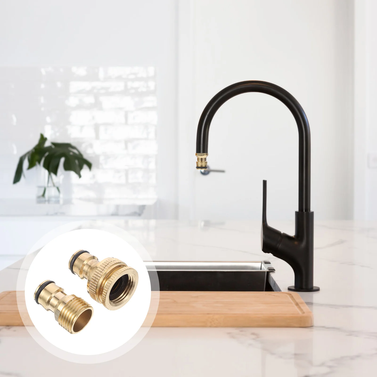 

1 Set Adapter Practical Garden Hose To Sink Adapter Portable Dishwasher Adapter Hose Adapter