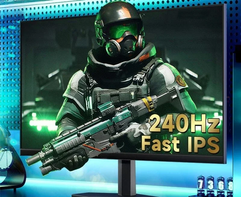 24-дюймовый игровой монитор 240 Гц для ноутбука, внешний компьютерный экран высокой четкости, безрамочный дисплей (art.: 3920dc0be2231) - 3920dc0be2231