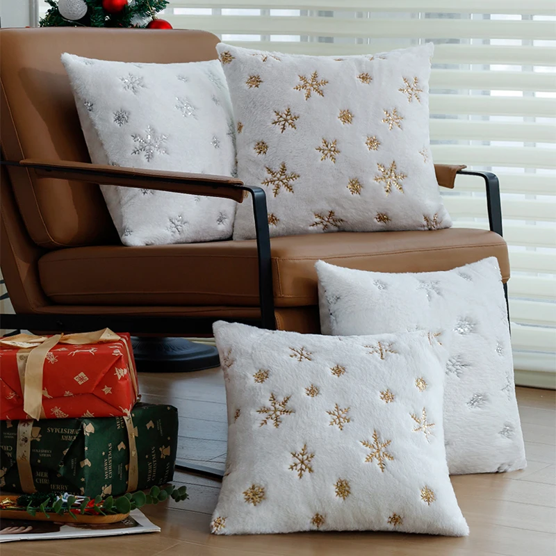 Рождественские принадлежности чехол для подушки плюшевый искусственный мех