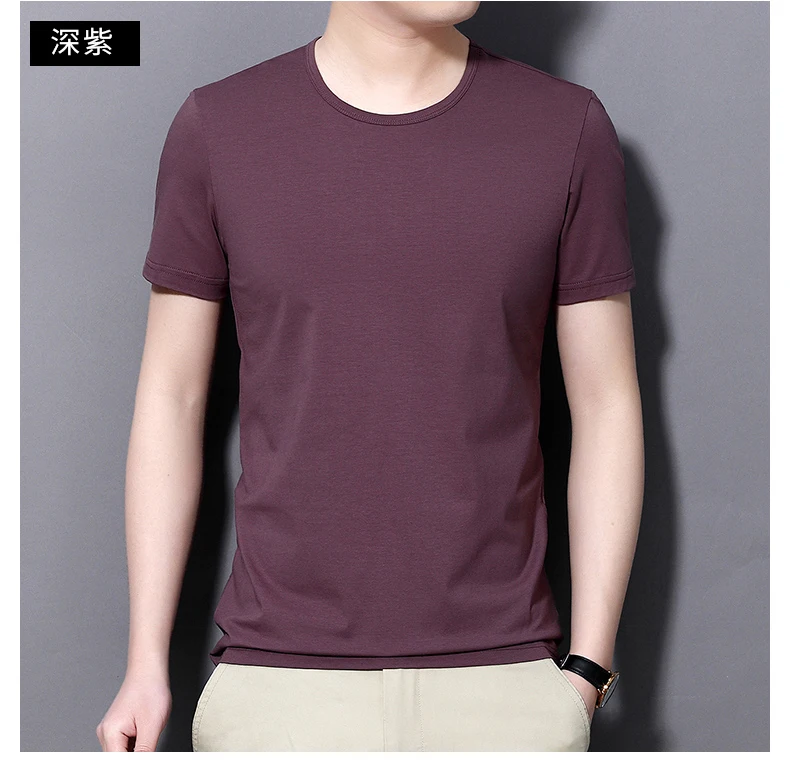 

2022 new summer tops tees men round neck cotton short-sleeved T shirt XQJ2905