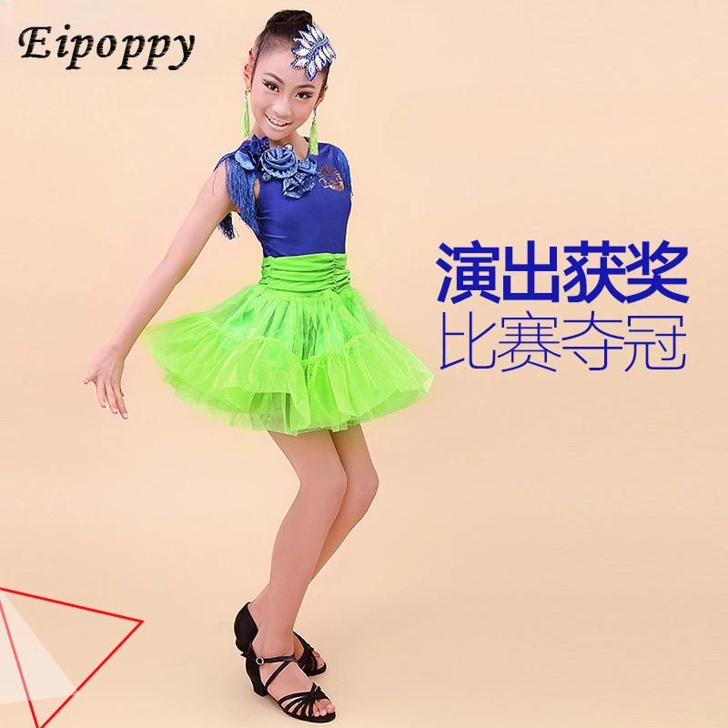 Детская одежда для выступлений новые платья латиноамериканских танцев девочек