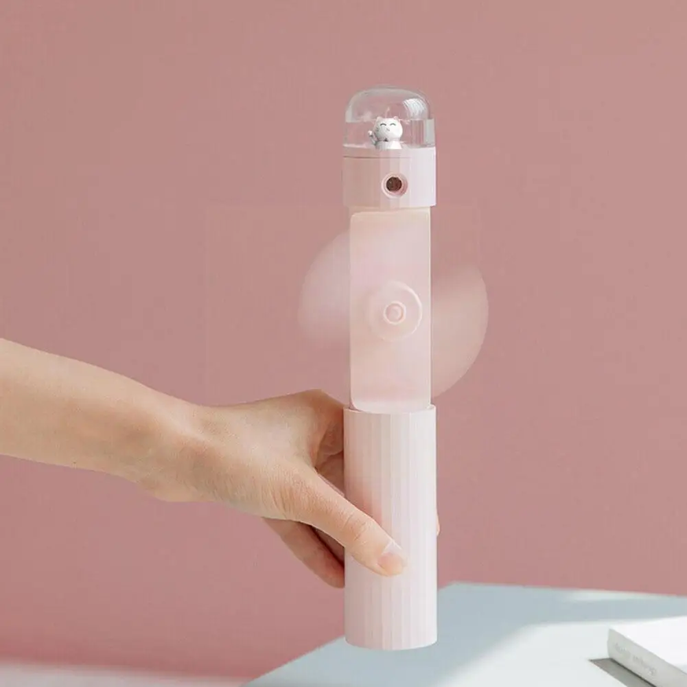 

For Fan Portable Humidifier Handheld 4 In1 Multifunction Rechargeable Facial Fan USB Fan Outdoor Sprayer Mist Travel Mini G1M1