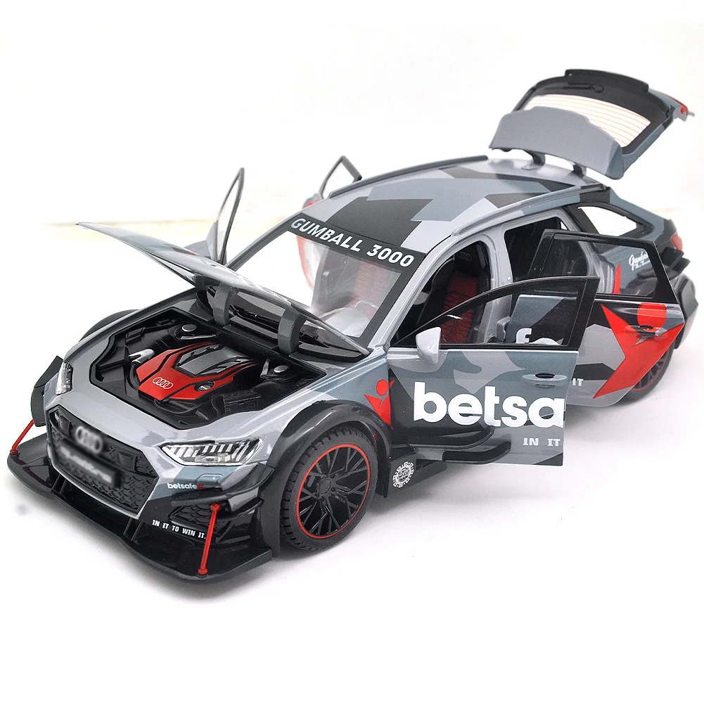 1/32 Подходит для Audi RS6 литье под давлением модель автомобиля из металлического