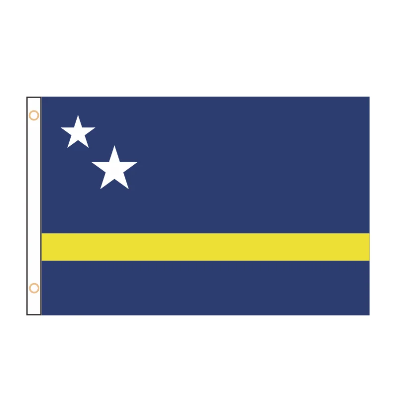 

Curacao Flag Banner For Outdoor Decoration Home party travel photo event holiday decoration, gift giving, reusable, customizable
