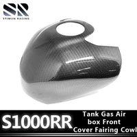 for bmw s1000rr 2019 2022 tank gas air box front cover fairing cowl hydro dipped carbon fiber finish