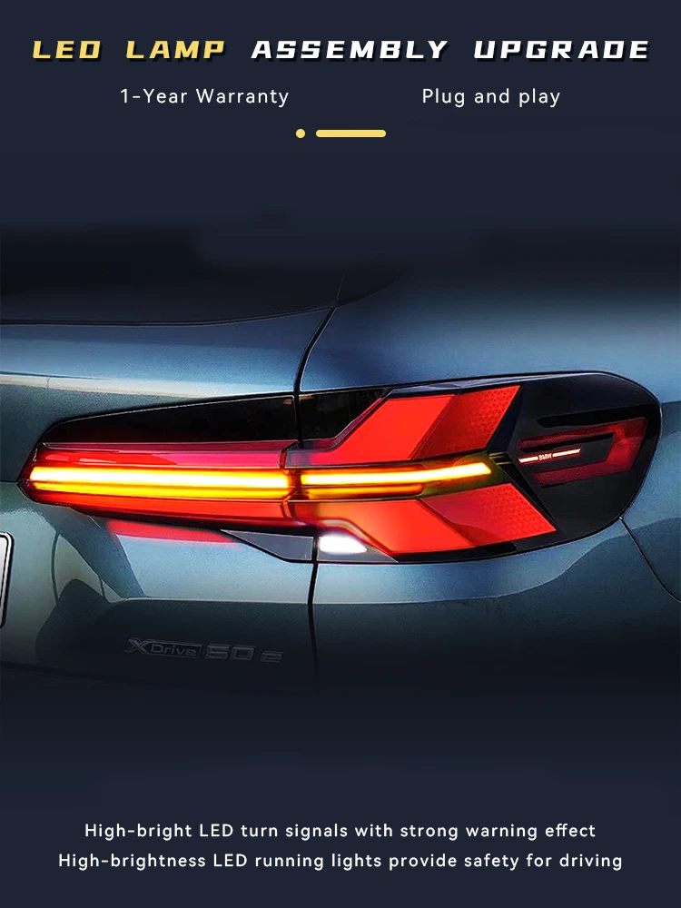 Авто задние фонари для BMW X5 G05 2019-2023 задний фонарь DRL указатель поворота модный