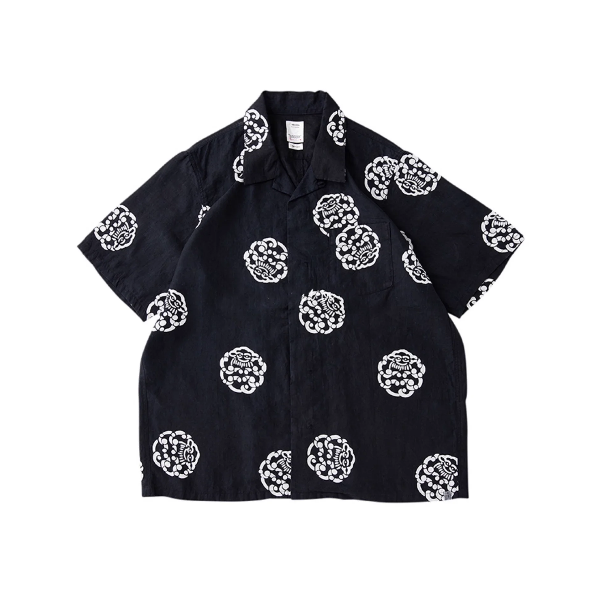 Мужская рубашка с коротким рукавом VISVIM 21ss Nakamura Limited Гавайский облако