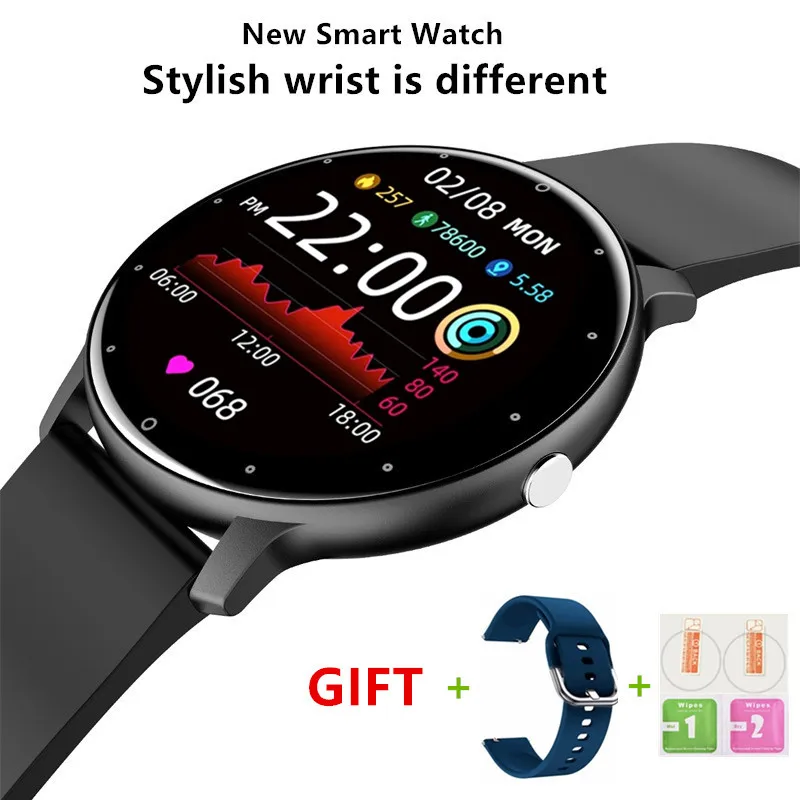 

New Smart Watch Ultra-thin HD Screen Fitness Exercise Heart Rate Sleep Monitoring Men and Women Fashion Smartwatch Android IOS