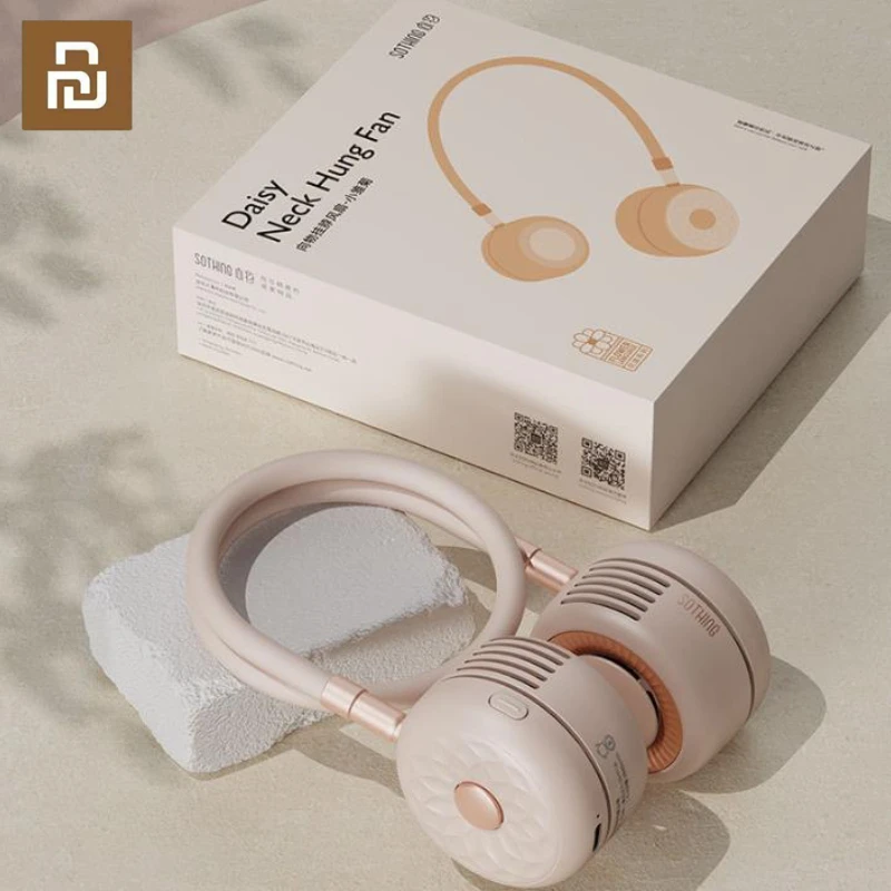 

Youpin SOTHING подвесной шейный вентилятор маленькая Маргаритка ленивый Портативный USB мини-вентилятор без листьев бесшумный студенческий порта...