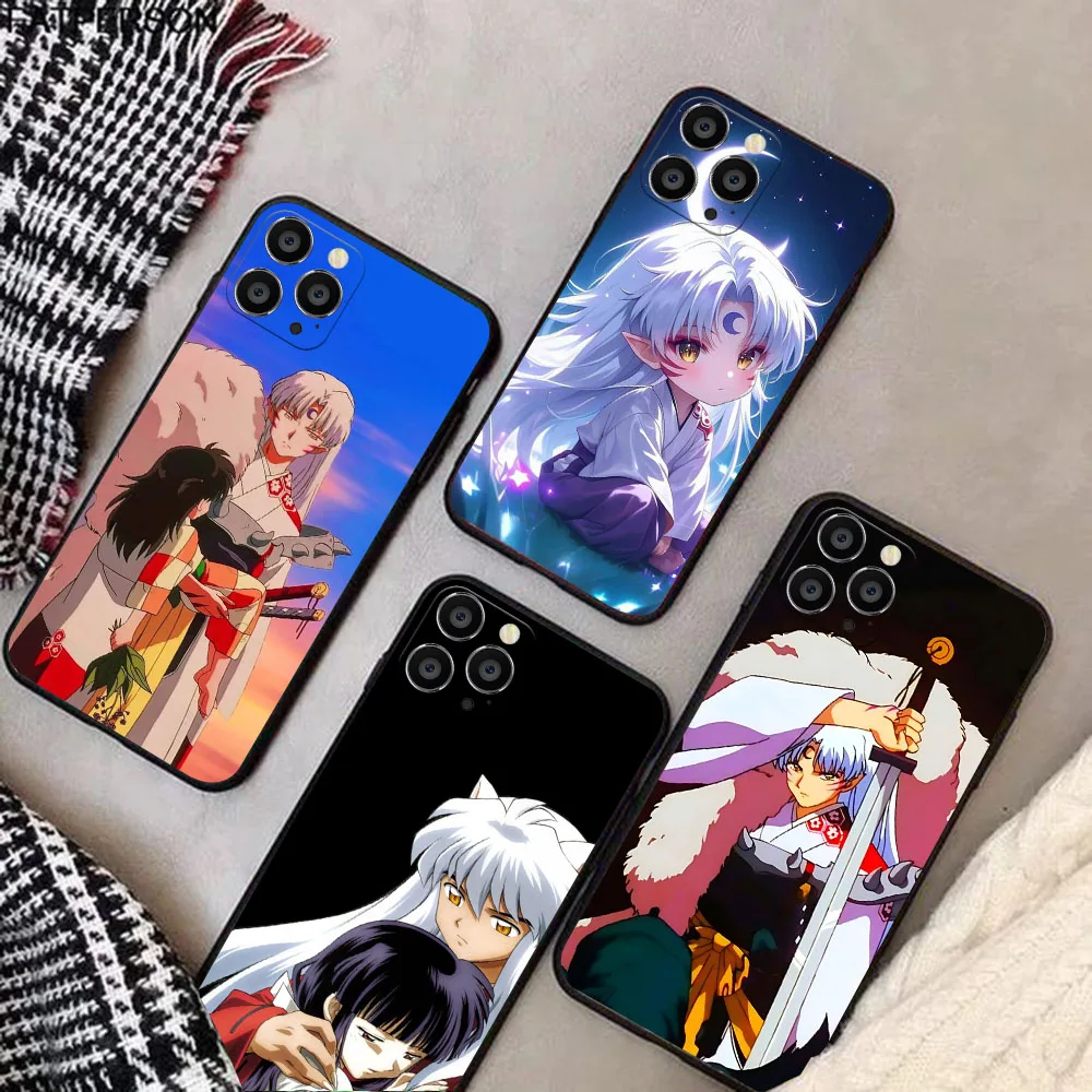 Силиконовый чехол для iPhone X XS 5 5S 6 6S SE 14 15 16 Pro Max Plus MR-34 Inuyasha