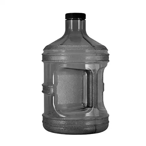 

1 Gallon (128Oz) Bpa Free Reusable Leakproof Drinking Water Bottle W48Mm Screw (Black)