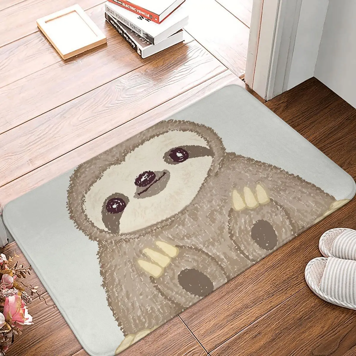 

Bath Mat Cute Sloth Doormat Kitchen Carpet Outdoor Rug Home Decor