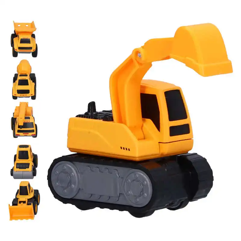 

6pcs Pull Back Construction Vehicles Toys Simulation Engineering Car Truck Model Set for Kids Gift Educational Toy