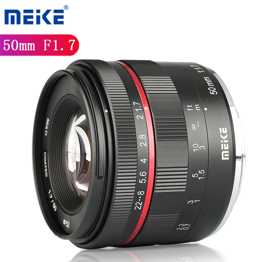 

Meike 50mm F1.7 Manual Focus Lens Large Aperture Lens Full Frame For Sony E-mount Camera A6300 A6000 A6500 A7 A7II A7III A7r3