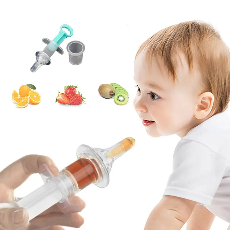 

חדש כלי האכלת מחט מזין לסחוט רפואה טפטפת Dispenser מוצץ תינוק ילדים חכם dispenser רפואה רב צבעים 4