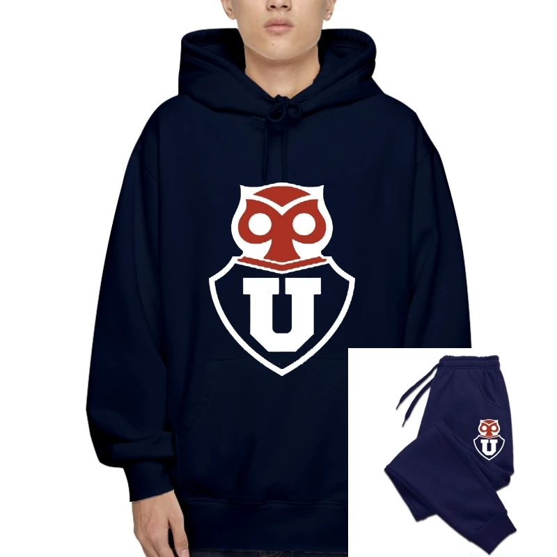 

Universidad De Chile Santiago Futbol Soccerite Camiseta Outerwear La U Classic Cotton Men Warm Sweatshirt Hoodie Hoody