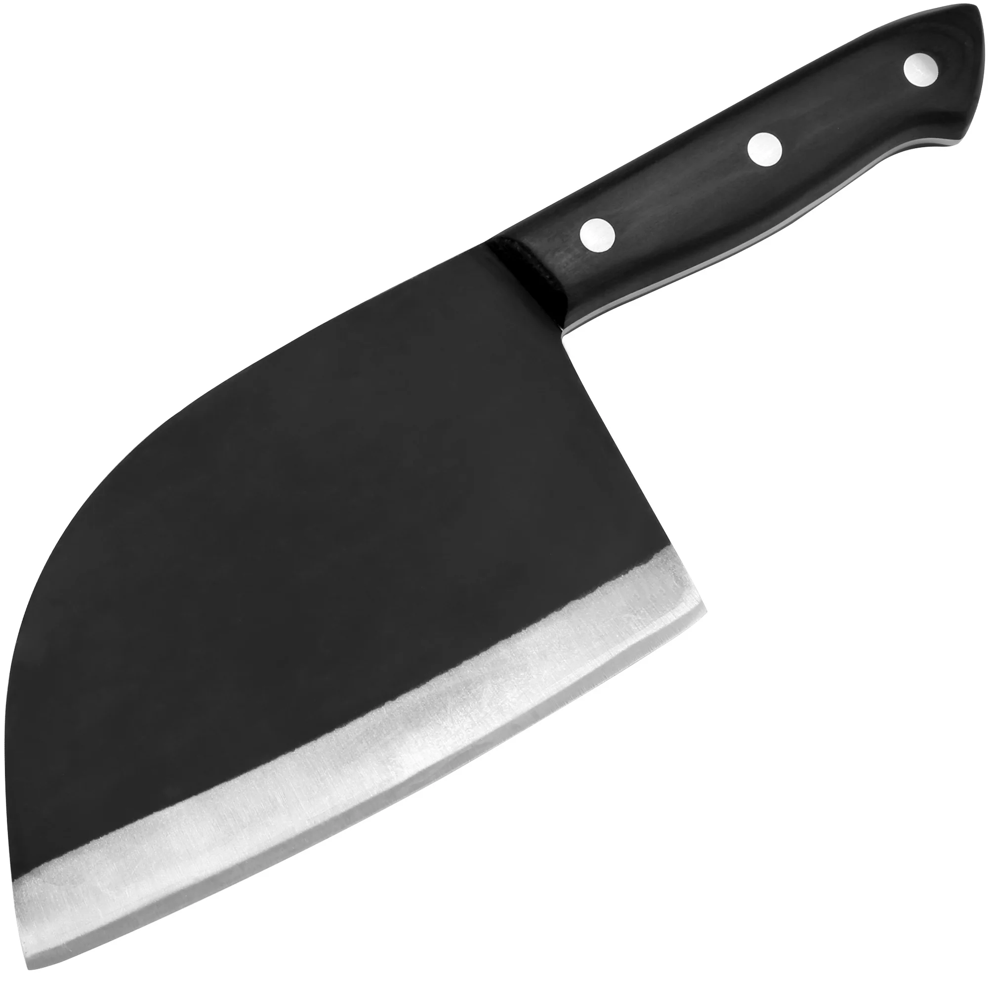 

7 Inch Butcher Knife Wide Blade Stainless Steel Sharp Cleaver Slicing Vegetable Chopper Knife Kitchen Tool Full Tang Wood Handle