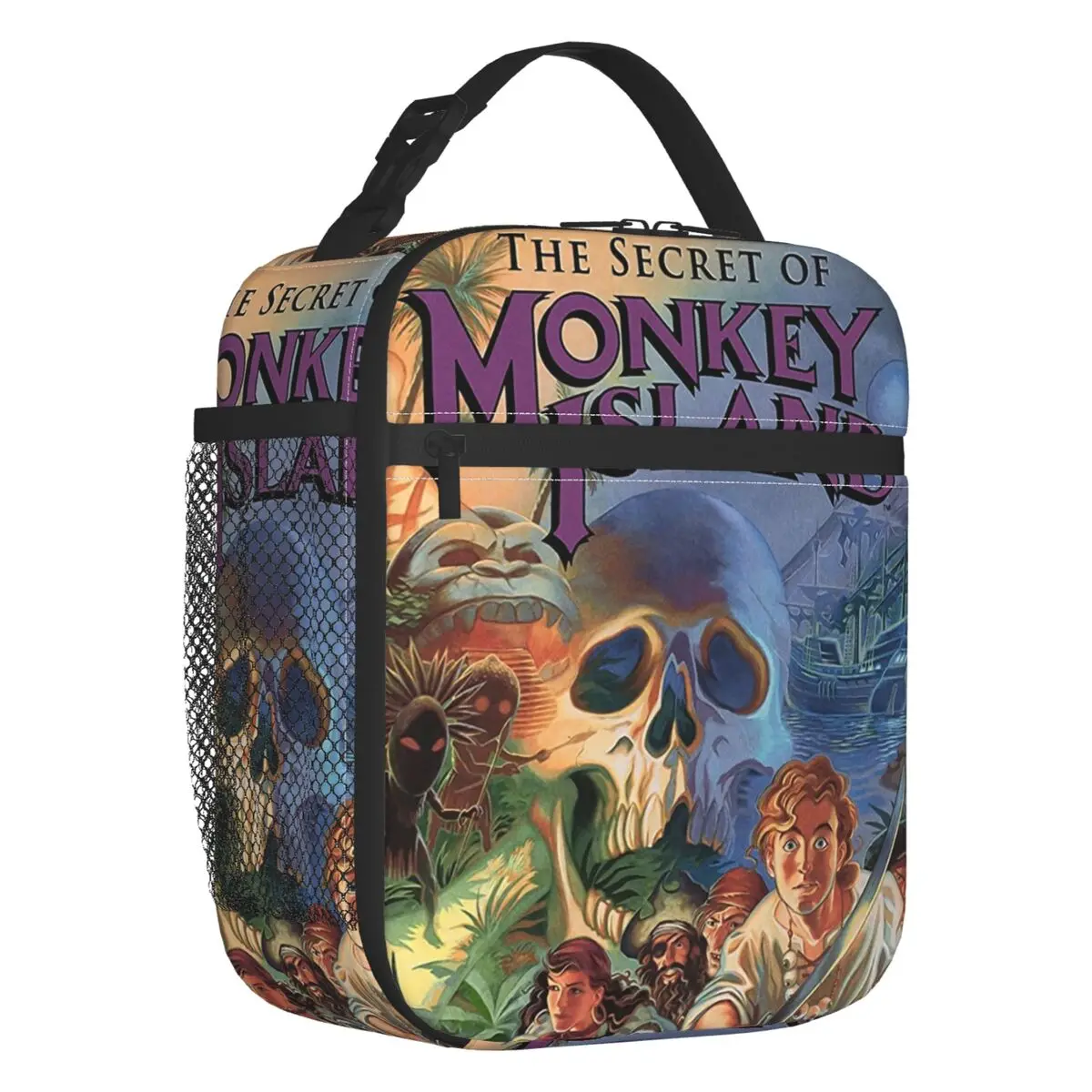 

The Secret Of Monkey Island Portable Lunch Box Women Waterproof Video Games Thermal Cooler Food Insulated Lunch Bag Office Work