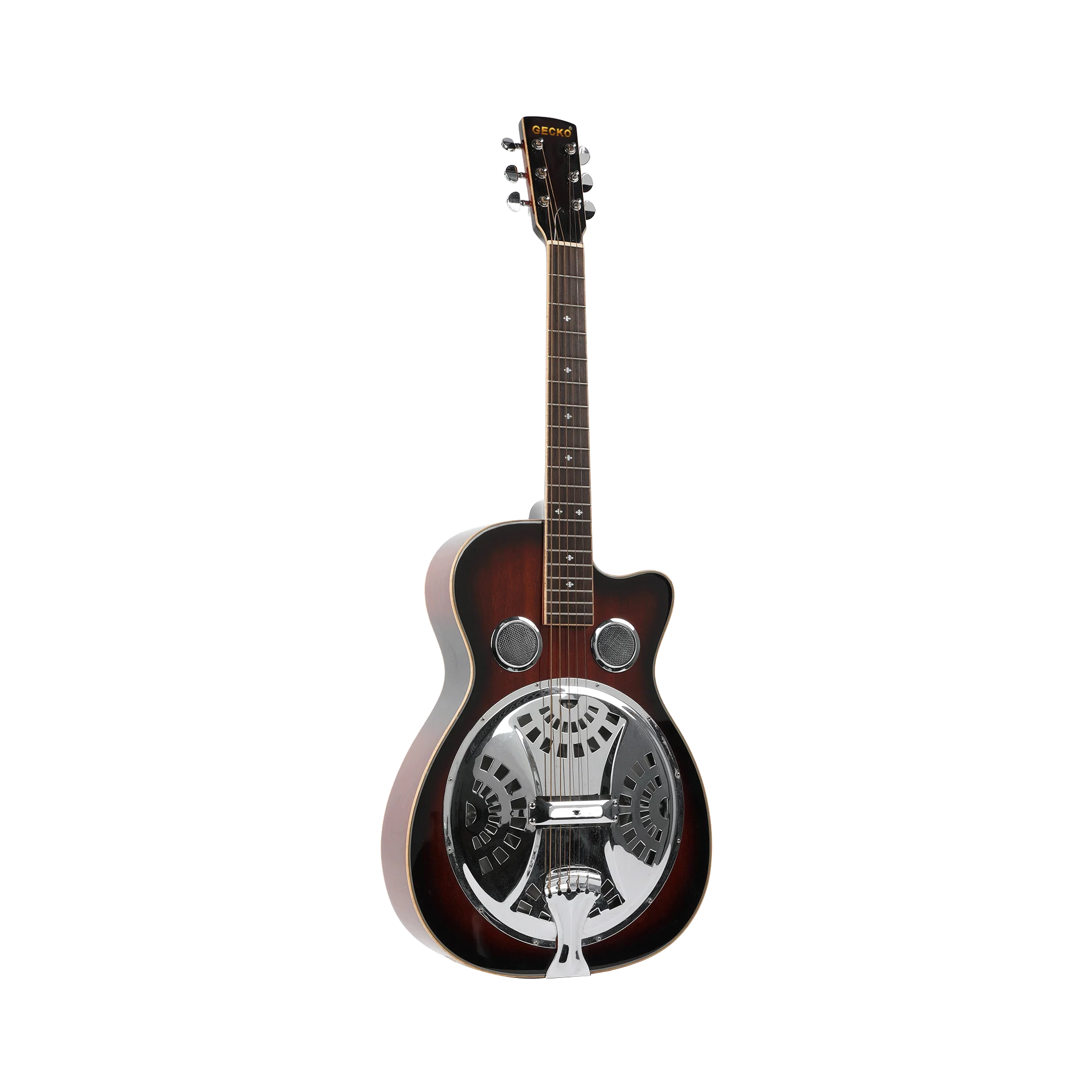 

China Wholesale 6 Strings DIY OEM Cheap Capo Tuner 41'' GECKO Acoustic Guitar