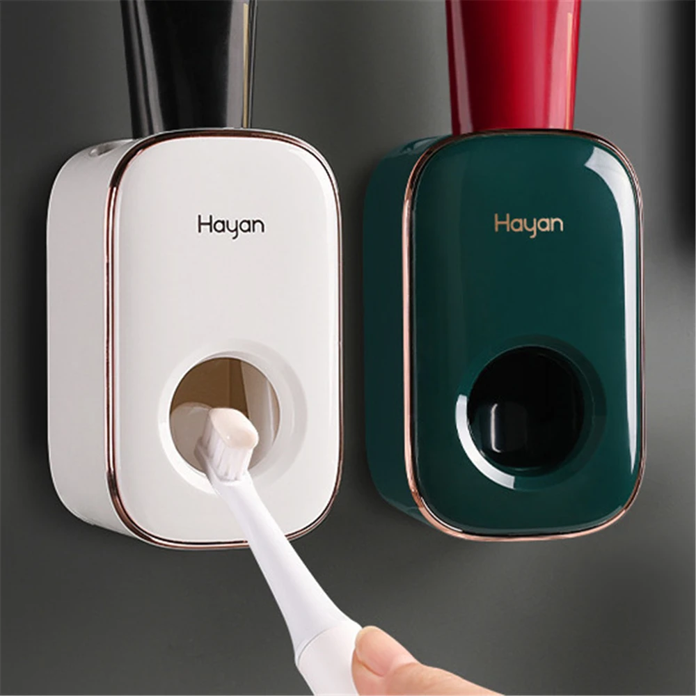 

Automatic Toothpaste Dispenser Wall Mounted Toothpaste Squeezer Waterproof Toothpaste Holder Detachable Bathroom Accessories