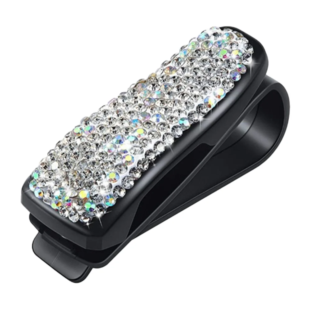 

Visor Holder Glasses Sun Car Clip Sunglasses Organizer Accessories Sunglassinterior Auto Air Vent Eyeglassmount Clips Crystal