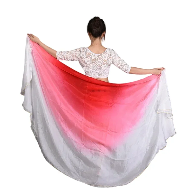 Шелк для танца живота со скрученными краями 2 5 м x 1 14