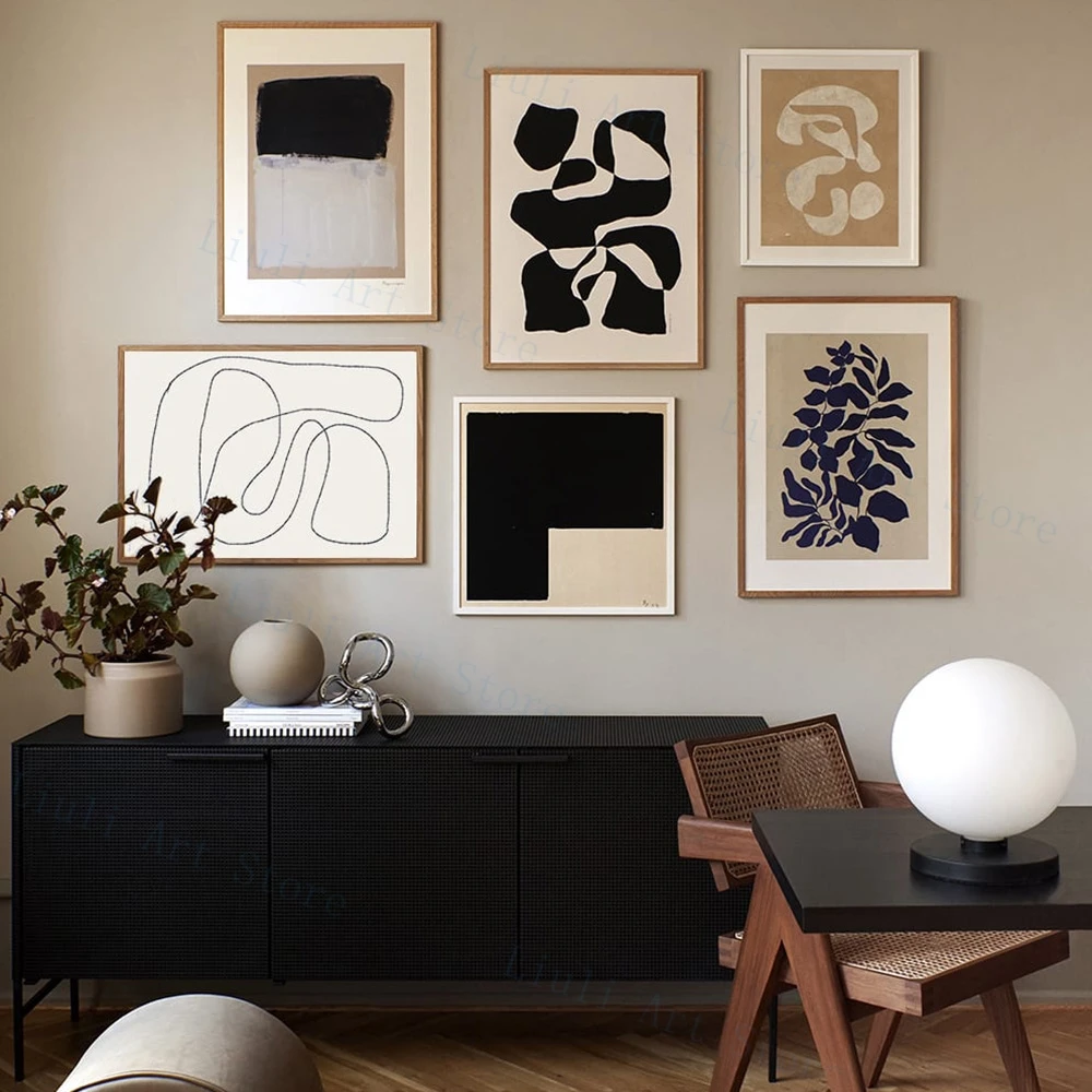 Abylon букет плакат Геометрические линии галерея настенная выставка