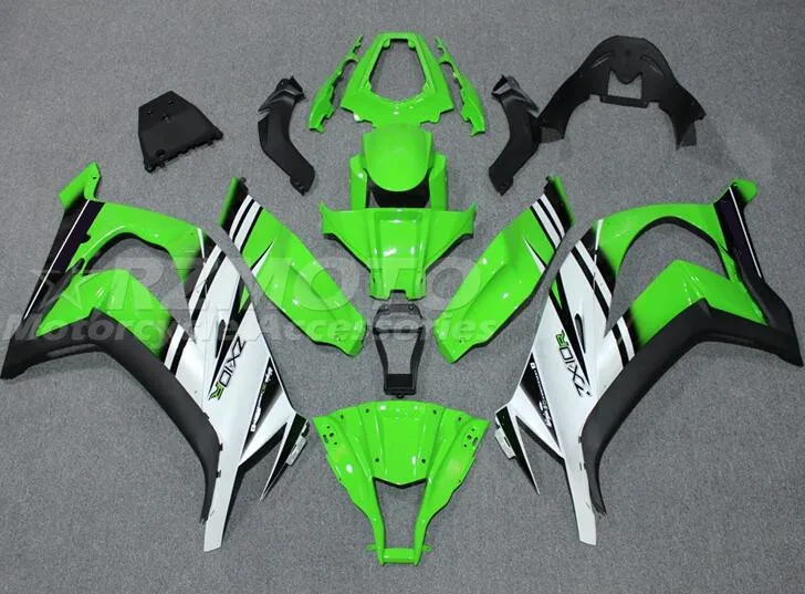 

Стильные новые комплекты обтекателей из АБС-пластика, подходят для Kawasaki Ninja ZX-10R 2011 2012 2013 2014 2015 11 12 13 14 15, комплект кузова белого и зеленого цве...