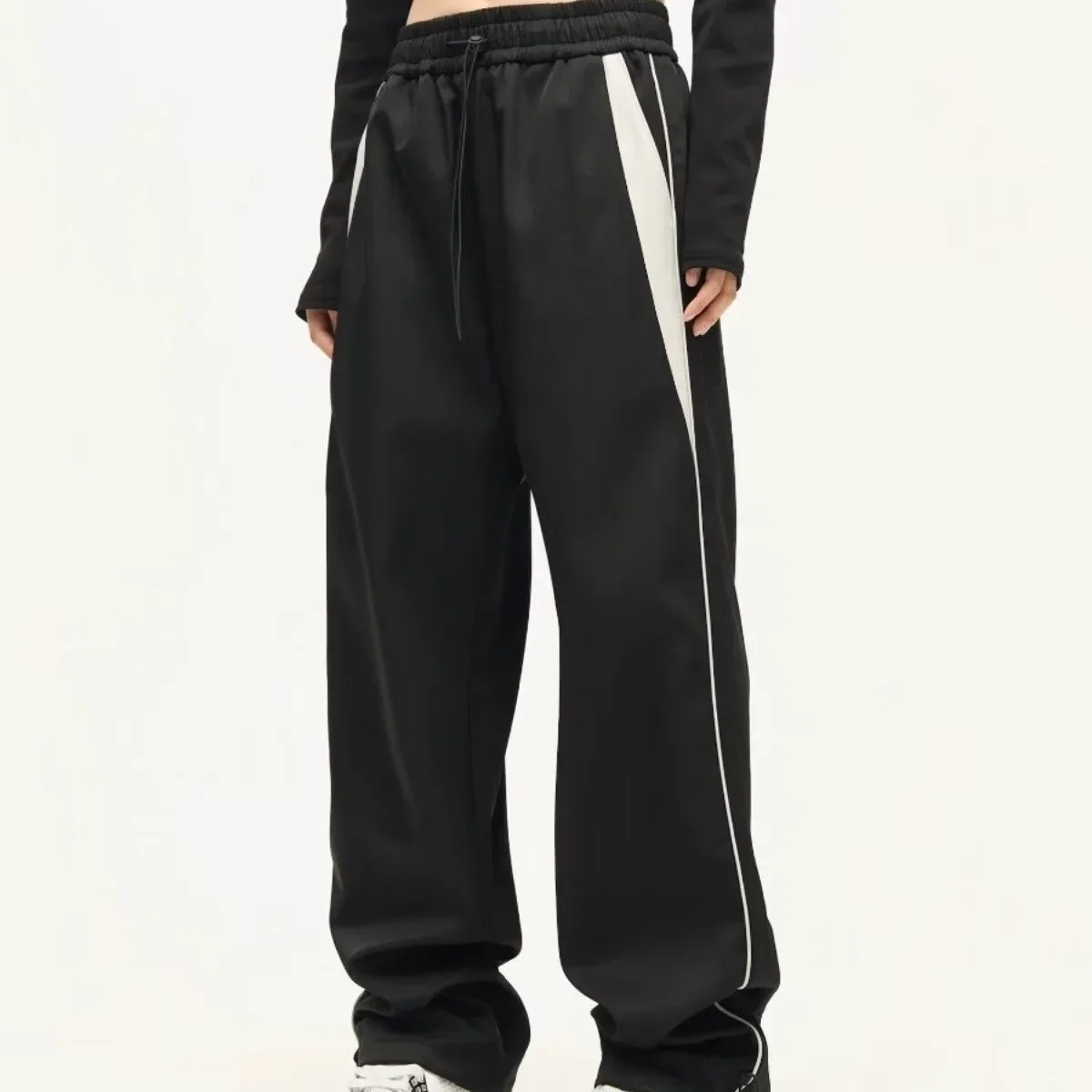 Модные черные уличные повседневные брюки в стиле хип-хоп для мужчин новинка лета