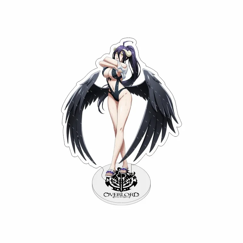Фигурки аниме Overlord albedo Ainz Ooal платье косплей акриловые подставки персонаж Shalltear