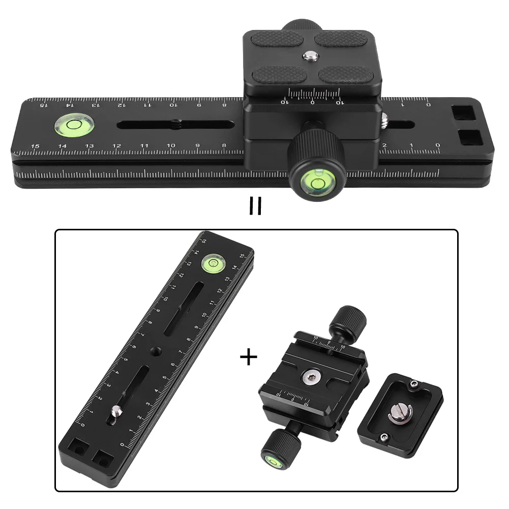 

New DB-180 1/4" Screw Panoramic Camera Quick Release Plate & Clamp For ARCA-SWISS RRS KIRK-Black