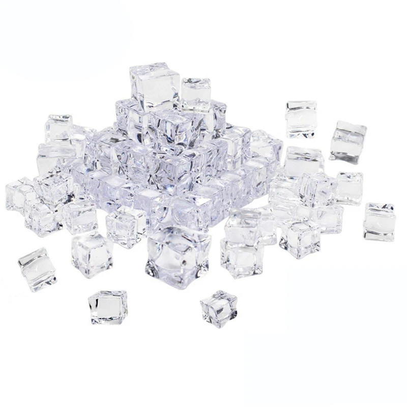 

Многоразовые ледяные возобновляемые пластиковые ледяные напитки Коктейльные виски прозрачные ледяные кристаллы