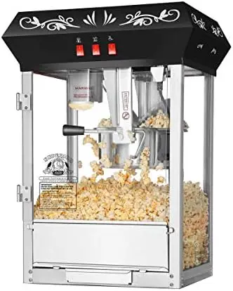 

Movie Night Popcorn Popper Machine-Makes Approx. 3 Gallons Per Batch- by - (8 oz., Red)