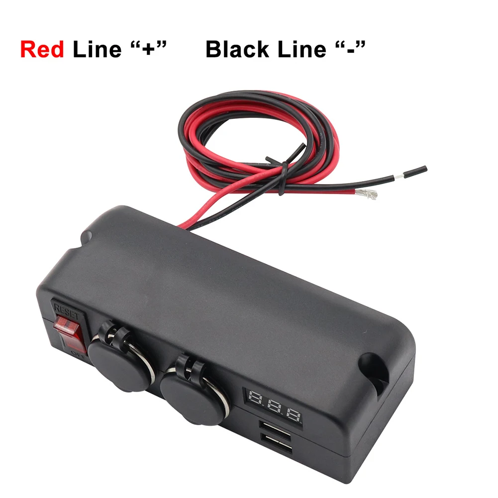 

Гнездо прикуривателя для грузовика, вольтметр с переключателем, автомобильное зарядное устройство USB для лодки, уличные личные автомобильные детали, украшение