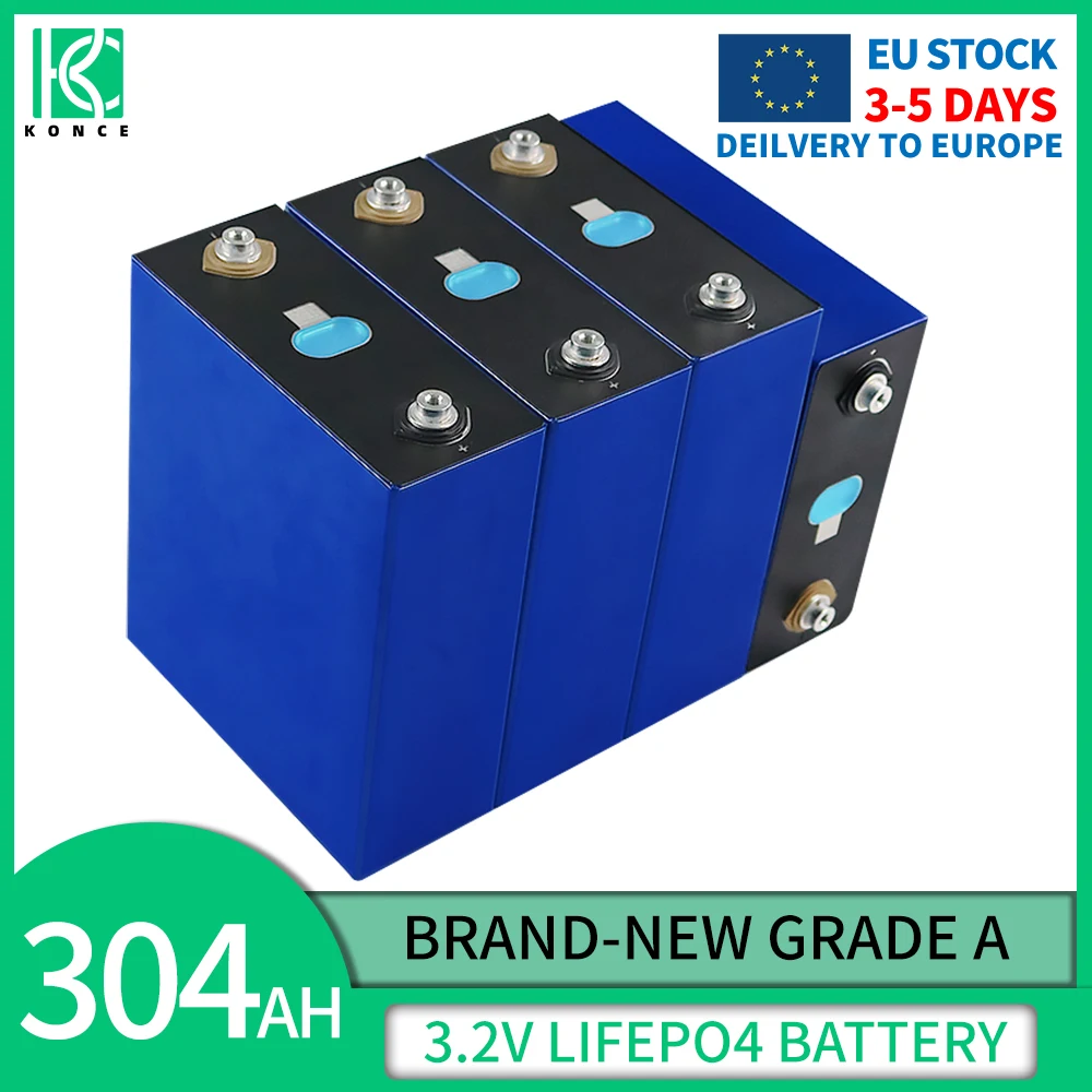 

Литий-железо-фосфатная аккумуляторная батарея класса А, перезаряжаемая батарея LiFePO4 3,2 в, Ач, 304ач, 3C для 4S 12 В, 24 В, гольф-мобиль, яхта, Солнечны...