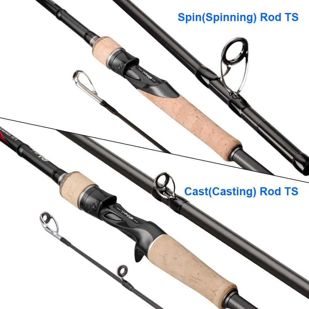 Obei HURRICANE 1.8/2.1/2.4/2.7/3.0m Casting Spinning Fishing Rod Fuji Or TS Guide Baitcasting Travel pesca M/ML/MH/H Lure Rod
