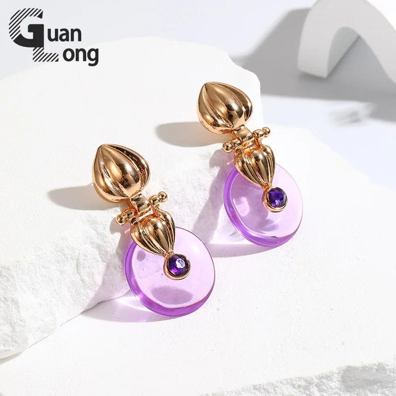 Винтажные висячие серьги GuanLong