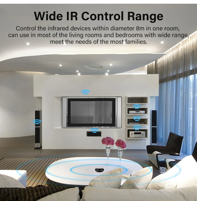 Aubess Tuya WiFi IR Remote Control For Air Conditioner TV Smart Home Infrared Universal Controller Via Alexa Google | Обустройство