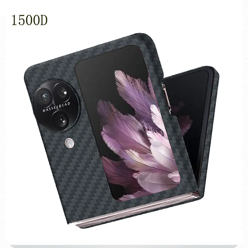 Флип-чехол для OPPO Find N3 ультратонкий из настоящего углеродного волокна Арамид