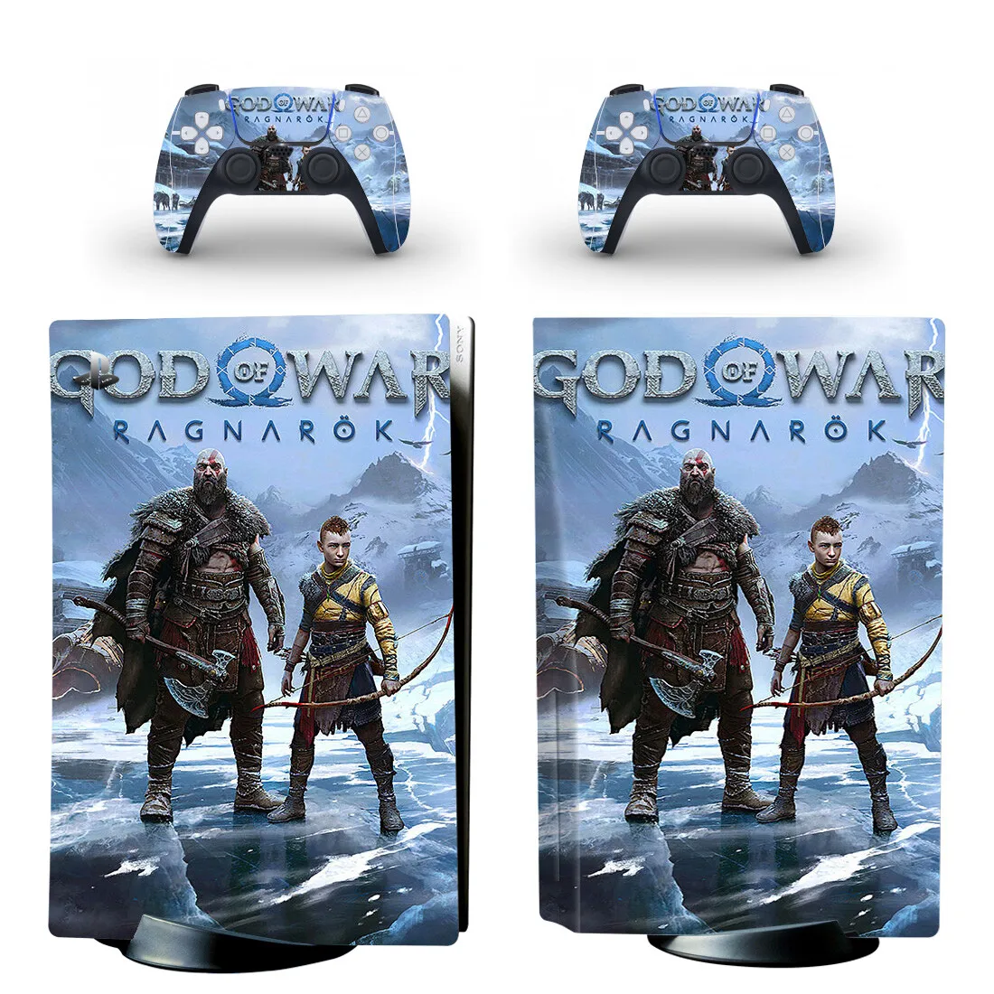 

Наклейка в стиле «God Style» для консоли PlayStation 5 и контроллера PS5