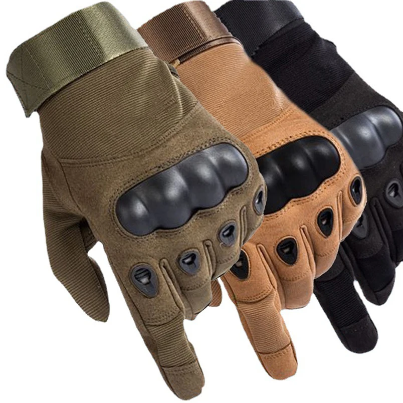 

2022 New Tactical Gloves Long Finger Special Forces Soft Shell Design Climbing Motorcycle Winter Canvas Gloves Military Sports
