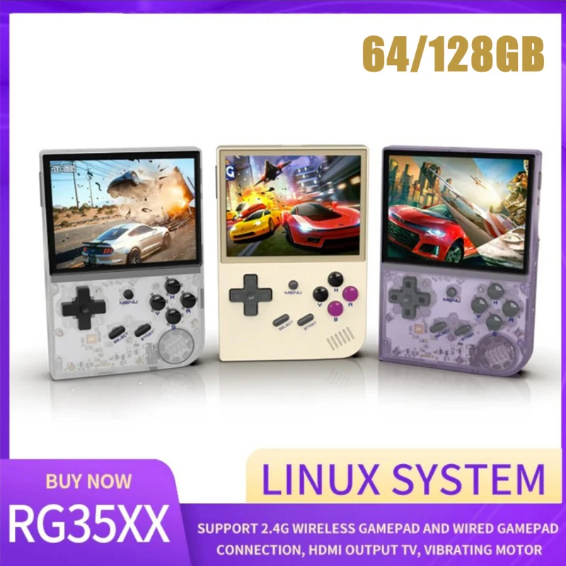 RG35XX Retro Handheld Game Console Linux System 3.5 Inch Ips Screen Cortex-A9 Portable Pocket Video Player 8000 Inch Games Boy