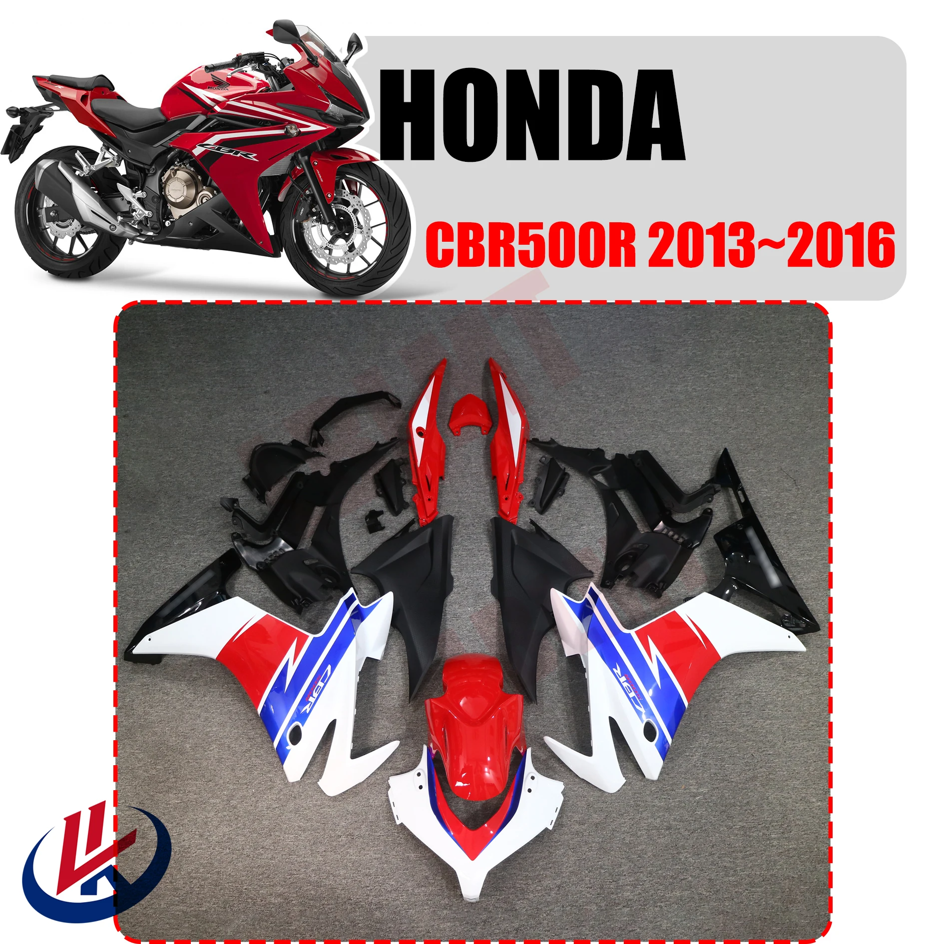 

Обтекатель на весь корпус мотоцикла для HONDA CBR500R CBR 500R CBR 500 2013 2014 2015 2016, обтекатель для Honda CBR500 2013 ~ 2016