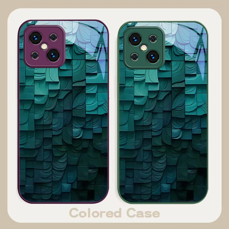 Splicing Stone Pattern For Find X5 X3 Lite Reno 6 4Z 5G OPPO A72 79 73 58 A54S OnePlus Nord N200 Tempered glass phone case