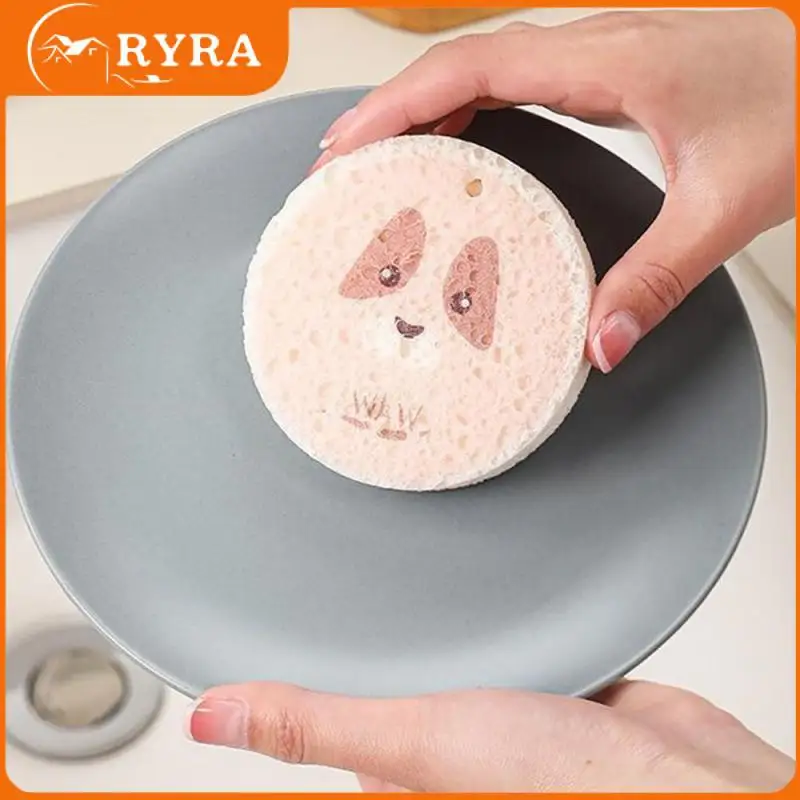 

Portable Sponge Wipe Wood Oil Absorbing Dishcloth Household Kitchen Tools Dishwashing Cloth Creative Cartoon Cleaning Supplies