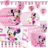 minnie mouse birthday decorations disposable tableware paper cup minnie birthday party decorations kids babyshower girl